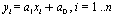 y[i] = `+`(`*`(a[1], `*`(x[i])), a[0]), i = 1 .. n
